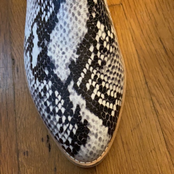 Rollie Madison zip boot snakeskin pattern sz 37 - Picture 3 of 5